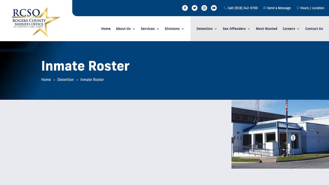 Inmate Roster | Rogers County Sheriff's Department